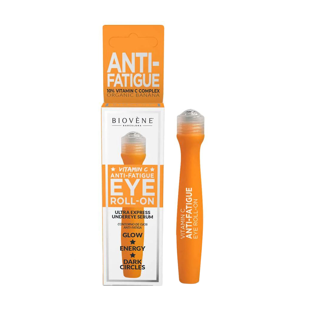 Роликовий концентрат для шкіри навколо очей Biovene Anti-Fatigue Ultra Express 10% Vit C + Organic Banana Eye Concentrate, 15 мл